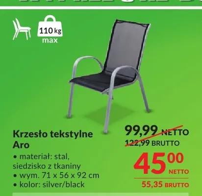 Krzesło tekstylne Aro promocja w Makro