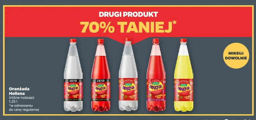 Oranżada Hellena Zero biała promocja w Netto