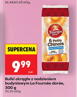Bułki okrągłe z nadzieniem budyniowym La Fournée dorée promocja w Biedronka