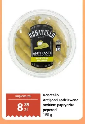 Antipasti nadziewane serkiem papryczka pepperoni Donatello promocja w Biedronka