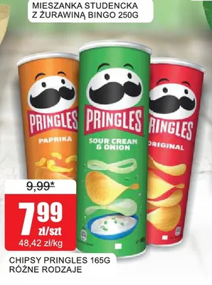 Chipsy Pringles Paprika promocja w Bingo