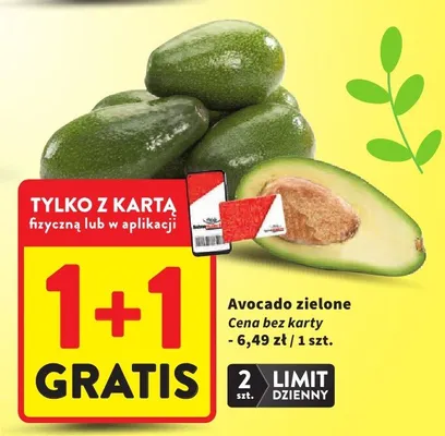Avocado zielone promocja w Intermarche