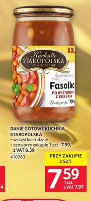 Fasolka po bretońsku z kiełbasą Kuchnia Staropolska promocja w Selgros