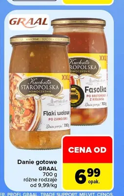 Danie gotowe flaki wołowe po zamojsku Graal promocja w Carrefour Market