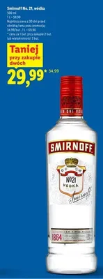 Wódka Smirnoff No. 21 promocja w Lidl