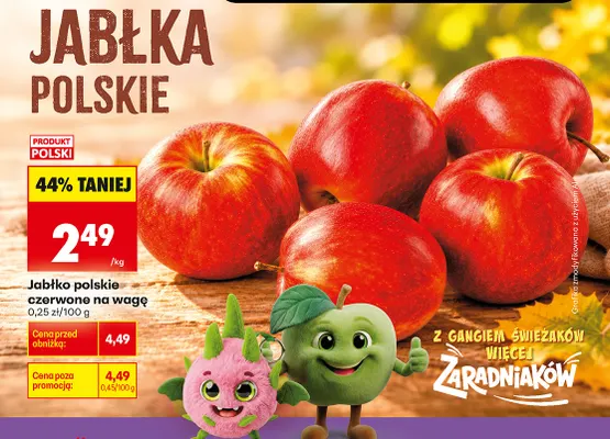 Jabłko polskie czerwone na wagę promocja w Biedronka