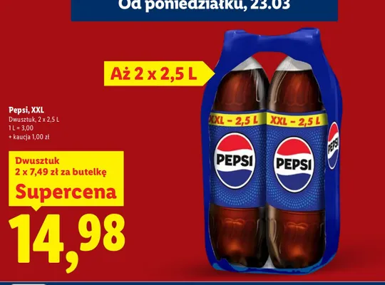 Napój XXL 2-pak promocja w Lidl