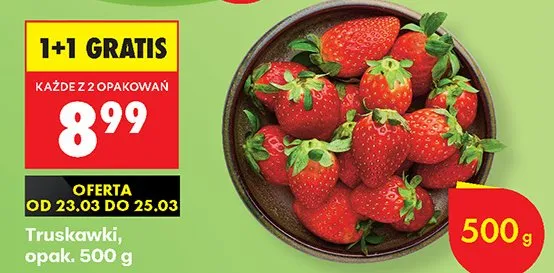Truskawki promocja w Biedronka