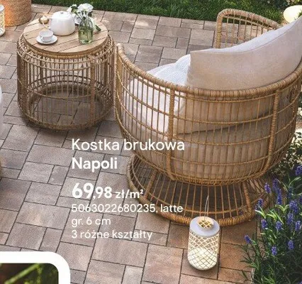 Kostka brukowa Napoli latte promocja w Castorama