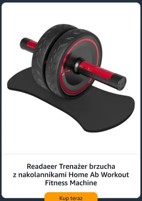 Trenażer brzucha Readaeer z nakolannikami Home Ab Workout Fitness Machine promocja w Amazon
