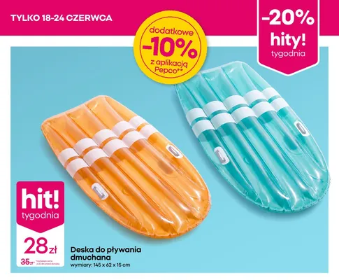 Deska do pływania dmuchana promocja w Pepco