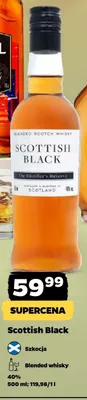 Whisky Scottish Black blended promocja w Netto