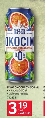 Piwo bezalkoholowe Okocim Sycylijska Pomarańcza z limonką promocja w Selgros