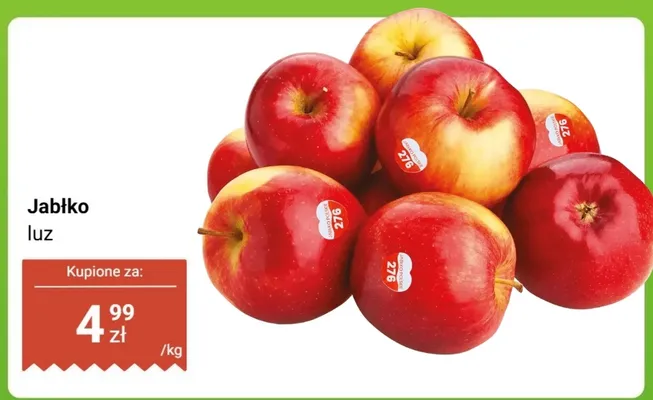 Jabłko luz promocja w Dino