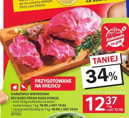 Karkówka wieprzowa bez kości promocja w Selgros