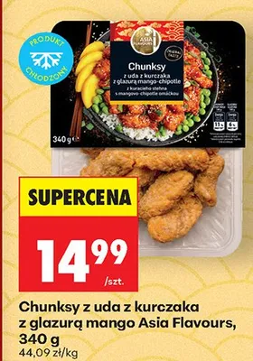 Chunksy z uda z kurczaka z glazurą mango-chipotle Asia Flavours promocja w Biedronka