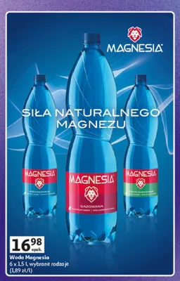 Woda mineralna Magnesia 6-pak 1,5 l promocja w Auchan