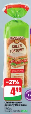 Chleb tostowy pszenny Dan Cake promocja w Dino