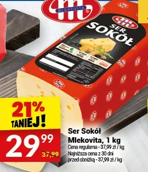 Ser Sokół Mlekovita promocja w Twój Market