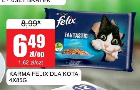 Karma dla kota Felix 4-pak 85 g promocja w Bingo