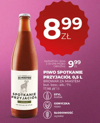 Piwo Spotkanie Przyjaciół Koźlak promocja w Duży Ben