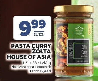 Pasta curry żółta House of Asia promocja w Stokrotka