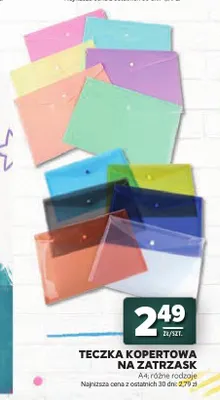 Teczka kopertowa na zatrzask A4 promocja w Stokrotka