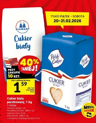 Cukier biały paczkowany promocja w Twój Market