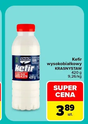 Kefir wysokobiałkowy Krasnystaw promocja w Carrefour