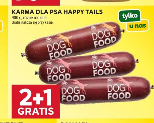 Karma dla psa Happy Tails promocja w Stokrotka