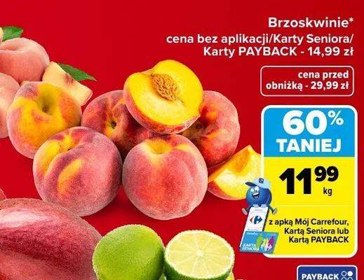 Brzoskwinie promocja w Carrefour Market
