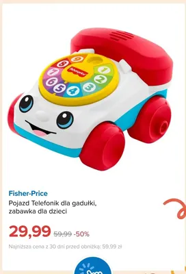 Pojazd Telefonik dla gadułki zabawka dla dzieci Fisher-Price promocja w Smyk