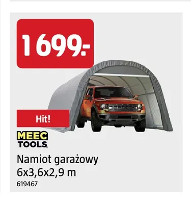 Namiot garażowy 6x3,6x2,9 m Meec Tools promocja w Jula