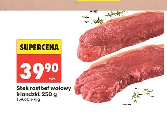 Stek rostbef wołowy irlandzki promocja w Biedronka