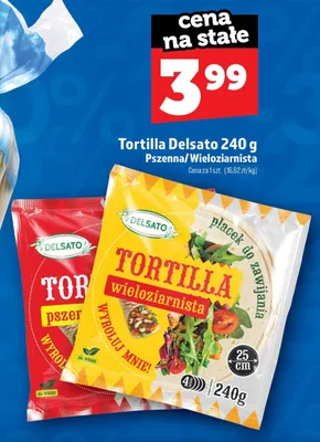 Tortilla pszenna Delsato promocja w TOPAZ