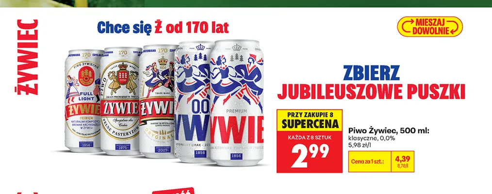 Piwo Żywiec klasyczne promocja w Biedronka