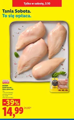 Polski kurczak - filety z piersi XXL Rzeźnik promocja w Lidl