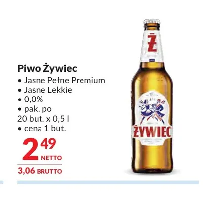 Piwo Żywiec Premium promocja w Makro