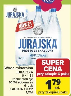 Woda mineralna niegazowana promocja w Carrefour Market