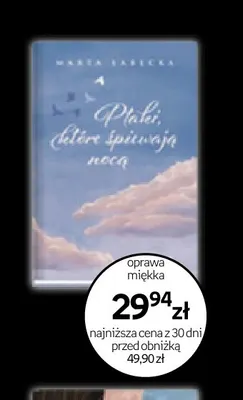 Książka Ptaki, które śpiewają nocą Marta Łabęcka promocja w Empik