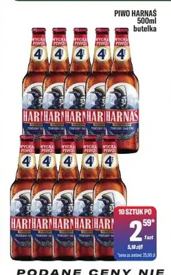 Piwo Harnaś promocja w Tomi Markt