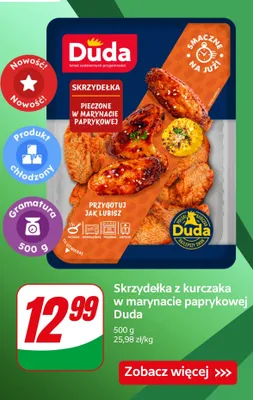 Skrzydło z kurczaka w marynacie na grill promocja w Dino