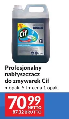 Profesjonalny nabłyszczacz do zmywarek Cif promocja w Makro