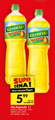 Olej rzepakowy Kujawski promocja w Twój Market
