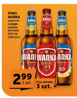 Piwo Warka Classic promocja w Groszek