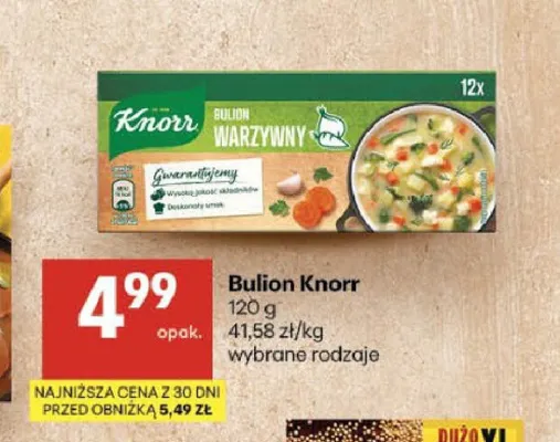 Bulion warzywny Knorr promocja w Delikatesy Centrum