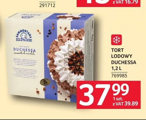 Tort lodowy Duchessa Sammontana 1,2 l promocja w Selgros