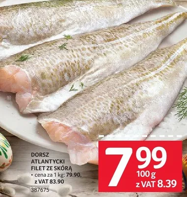 Dorsz atlantycki filet ze skórą promocja w Selgros
