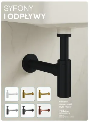 Półsyfon do umywalki Hytti Fluxio promocja w Castorama