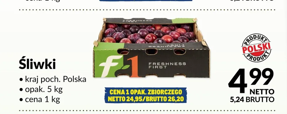 Śliwki promocja w Makro
